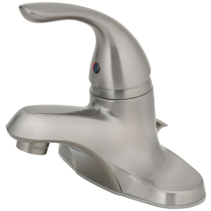 Oakbrook Bathroom Sink Faucet One Handle Brushed Nickel