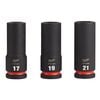 Milwaukee Impact Socket 1/2in Drive Metric 6 Point 3pc, small image number 1