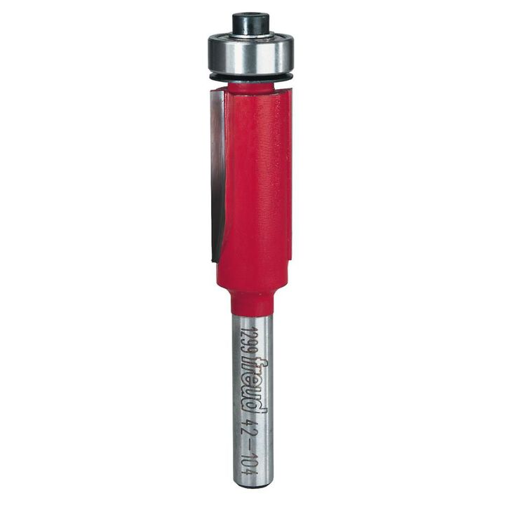Freud 1/2 In. (Dia.) Bearing Flush Trim Bit with 1/4 In. Shank