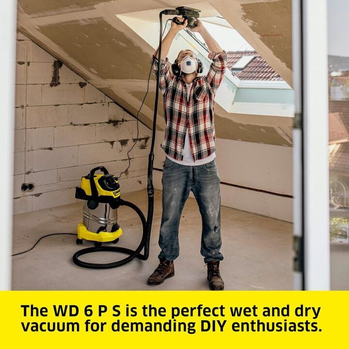 Karcher WD 6 P S 120V 1300W 158 CFM Wet or Dry Vacuum, large image number 3