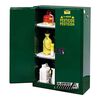 Justrite 45 Gallon Green Steel Green Self Close Pesticides Safety Cabinet, small image number 1
