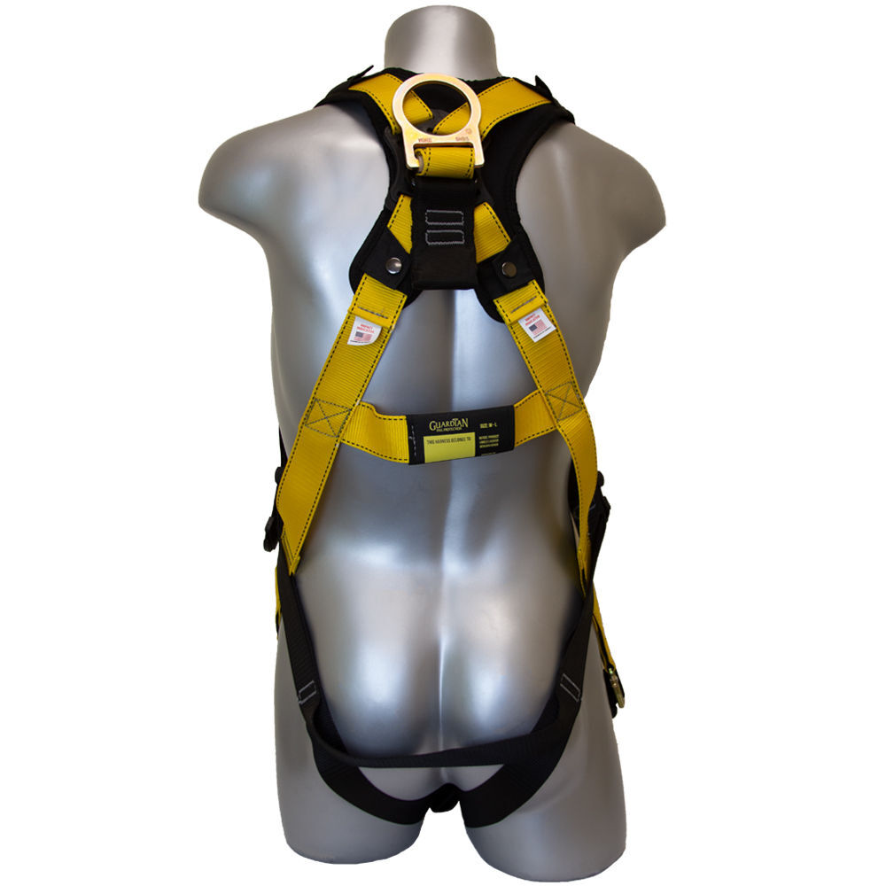 Guardian Fall Protection M-L Series 3 Full-Body Harness with Chest & Leg QC Buckles, large image number 2
