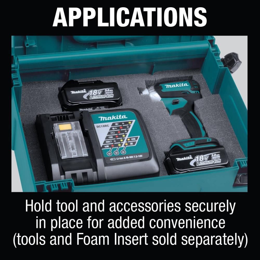 Makita 4-3/8 in. x 15-1/2 in. x 11-5/8 in. Small Interlocking Case, large image number 7