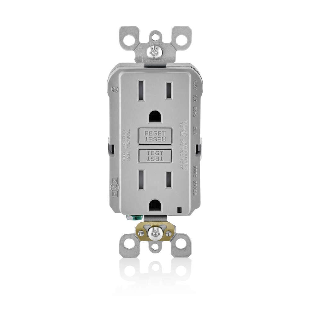 Leviton GFCI Outlet 15A 125V Polycarbonate Nema 5-15R Duplex – 3001274