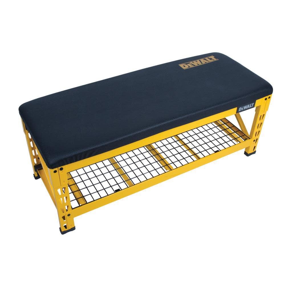 DEWALT Garage Bench with Wire Grid Storage Shelf – DXSTFB048