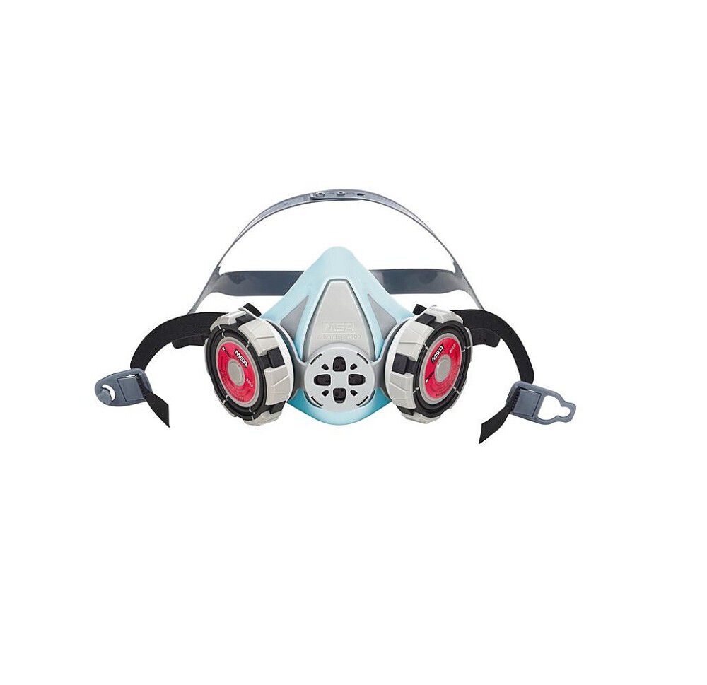 MSA Safety Works Advantage 900 Elastomeric Half-Mask Respirator, Blue, Medium, large image number 2