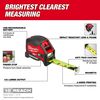Milwaukee 25ft Wide Blade Magnetic Tape Measure with 100L Light, small image number 2