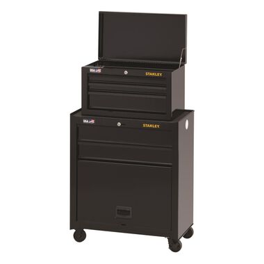 Stanley 26 in. W 100 Series 5-Drawer Tool Chest & Cabinet, large image number 2