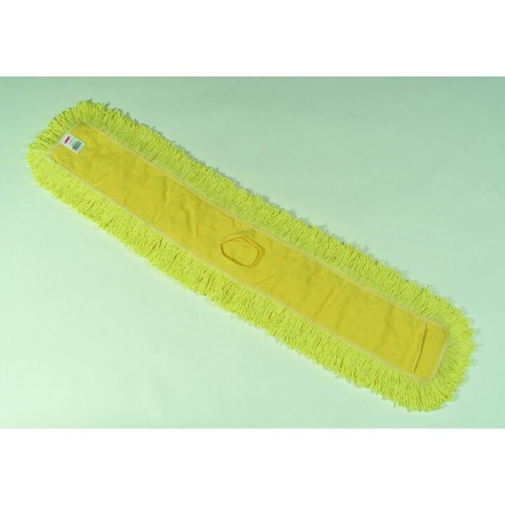 Rubbermaid Trapper 48in Yellow Looped-End Balanced Blend Dust Mop, large image number 1