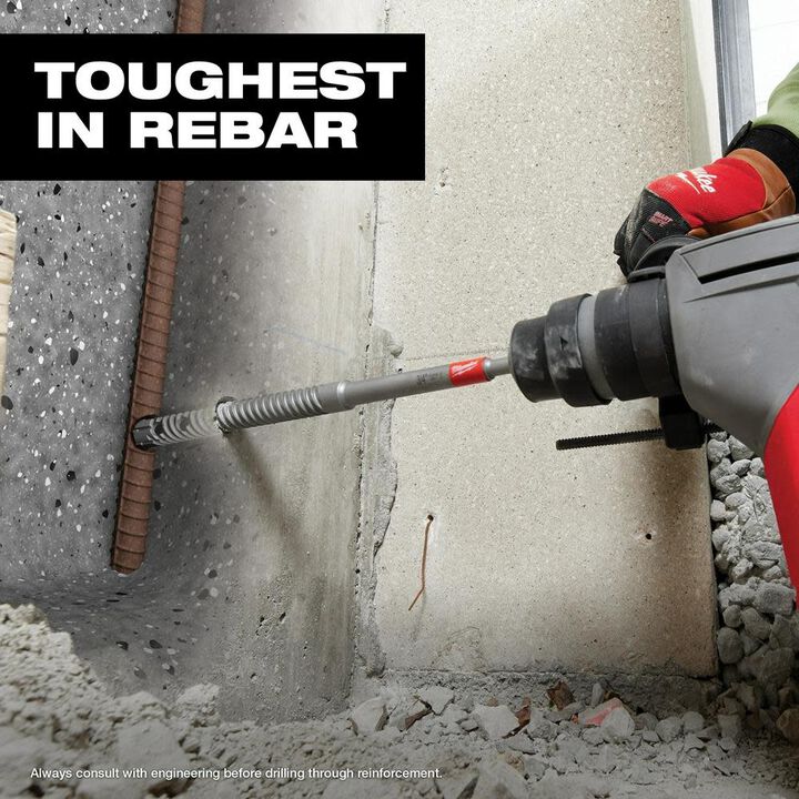 Milwaukee SDS PLUS 1/2inch X 18inch Rebar Cutter, large image number 3