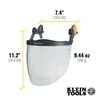Klein Tools Face Shield, Cap Style, Clear, small image number 3