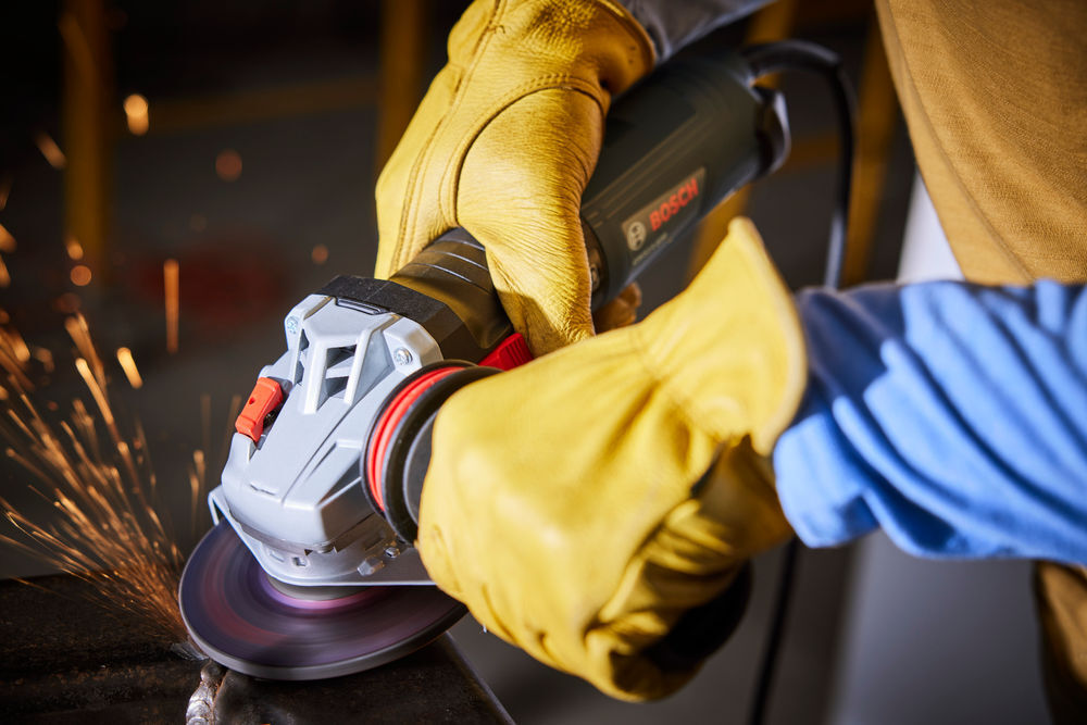 Bosch 5 Inch Angle Grinder with Slide Switch & Brake, large image number 5