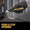 DEWALT Push & Flip Folding Utility Knife with Storage, small