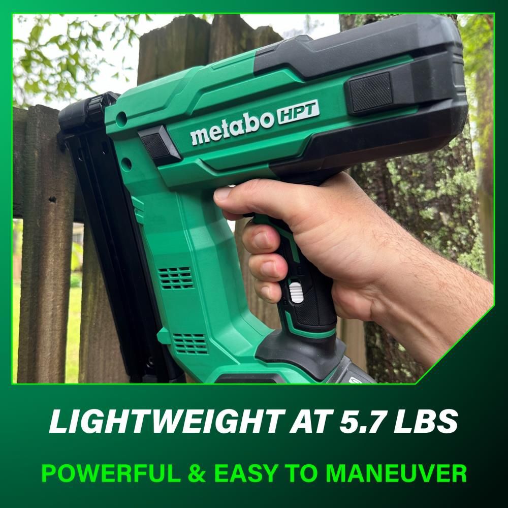 Metabo HPT 18V MultiVolt 18-Gauge 1-1/2 Inch Narrow Crown Stapler 2Ah Kit, large image number 9