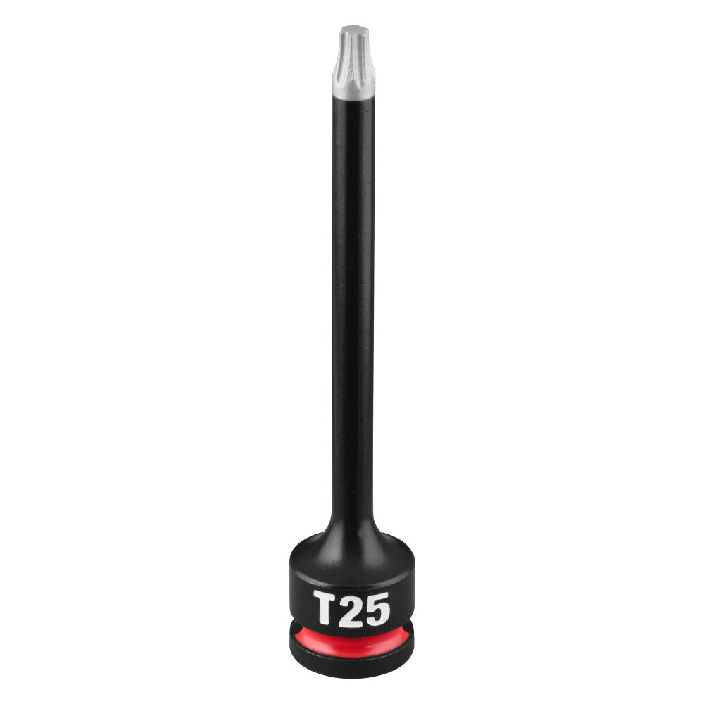 Milwaukee SHOCKWAVE Impact Duty 3/8 Inch Drive 4 Inch Torx T25 Bit Socket - 49-66-7348