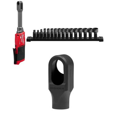 Milwaukee M12 Fuel Insider Extended Reach Ratchet (Bare Tool), Protective Boot Bundle, large image number 0