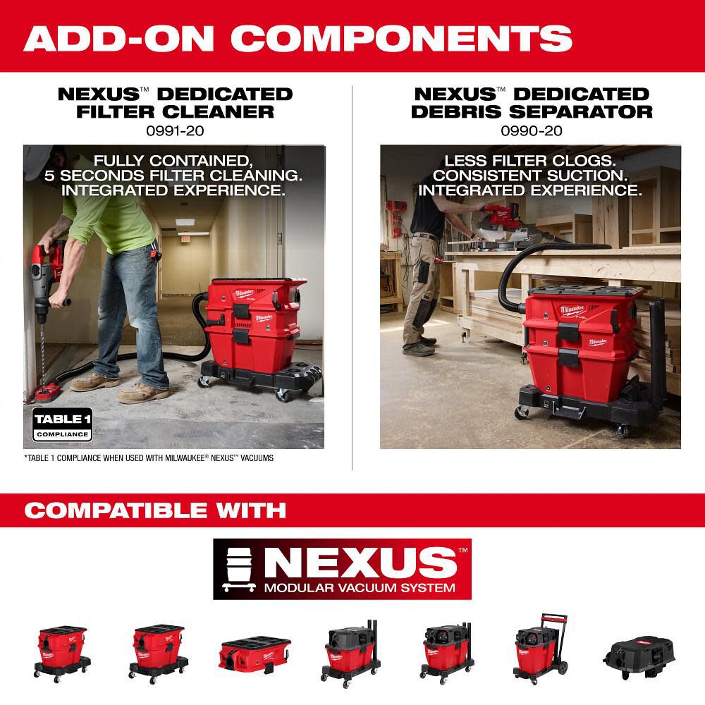 Milwaukee M18 FUEL NEXUS Dual Battery Wet/Dry Vacuum Motor Head with PACKOUT Compatibility and VACLINK (Bare Tool), large image number 7