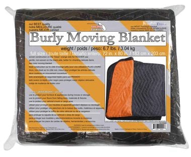 Forearm Forklift Moving Blanket - 72 In. x 80 In. Heavy Weight - 2 Color, large image number 1