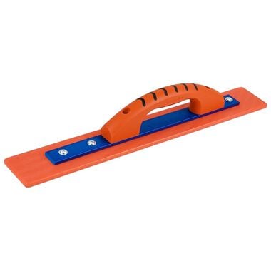 Kraft Tool Co Orange Thunder 20 in x 3 in Hand Float with ProForm Handle