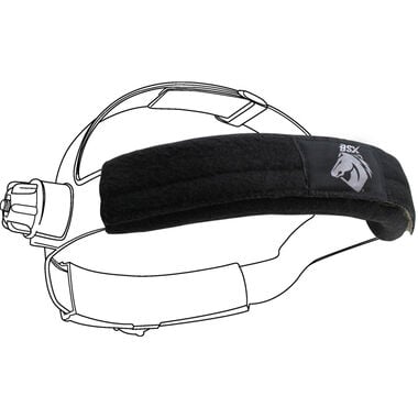 Black Stallion Helmet Sweatband Black Cotton One Size Fit All