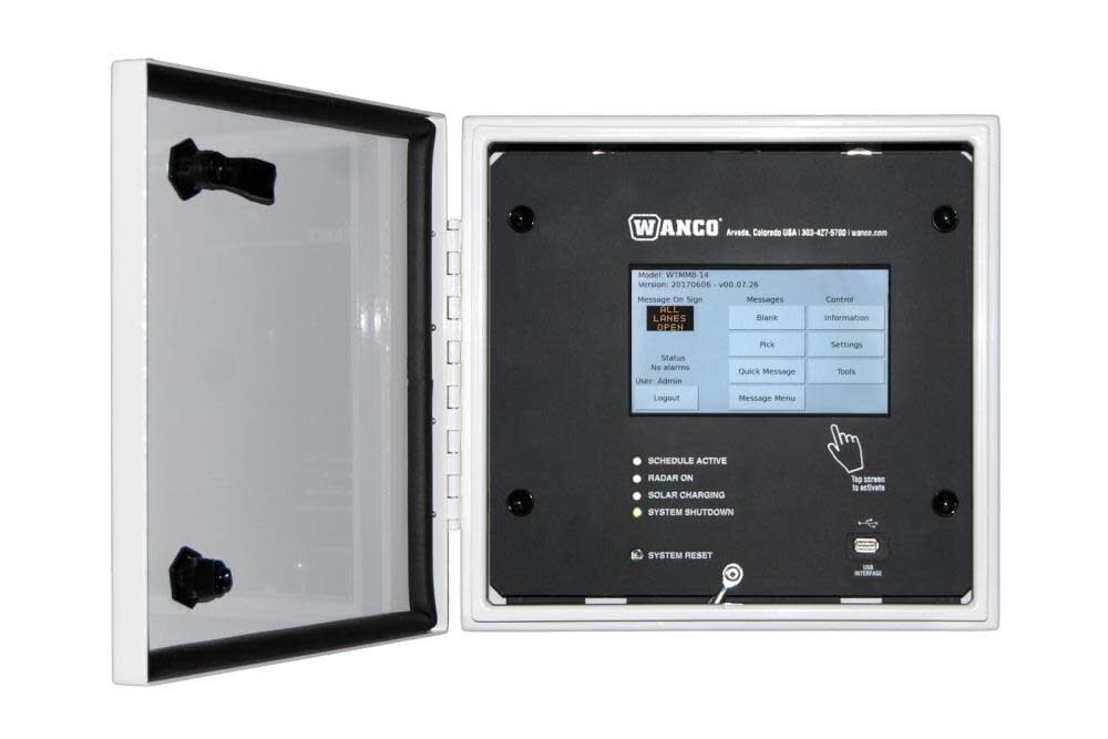 Wanco Matrix Mini Message Display Sign with Hand Operated Winch, large image number 2