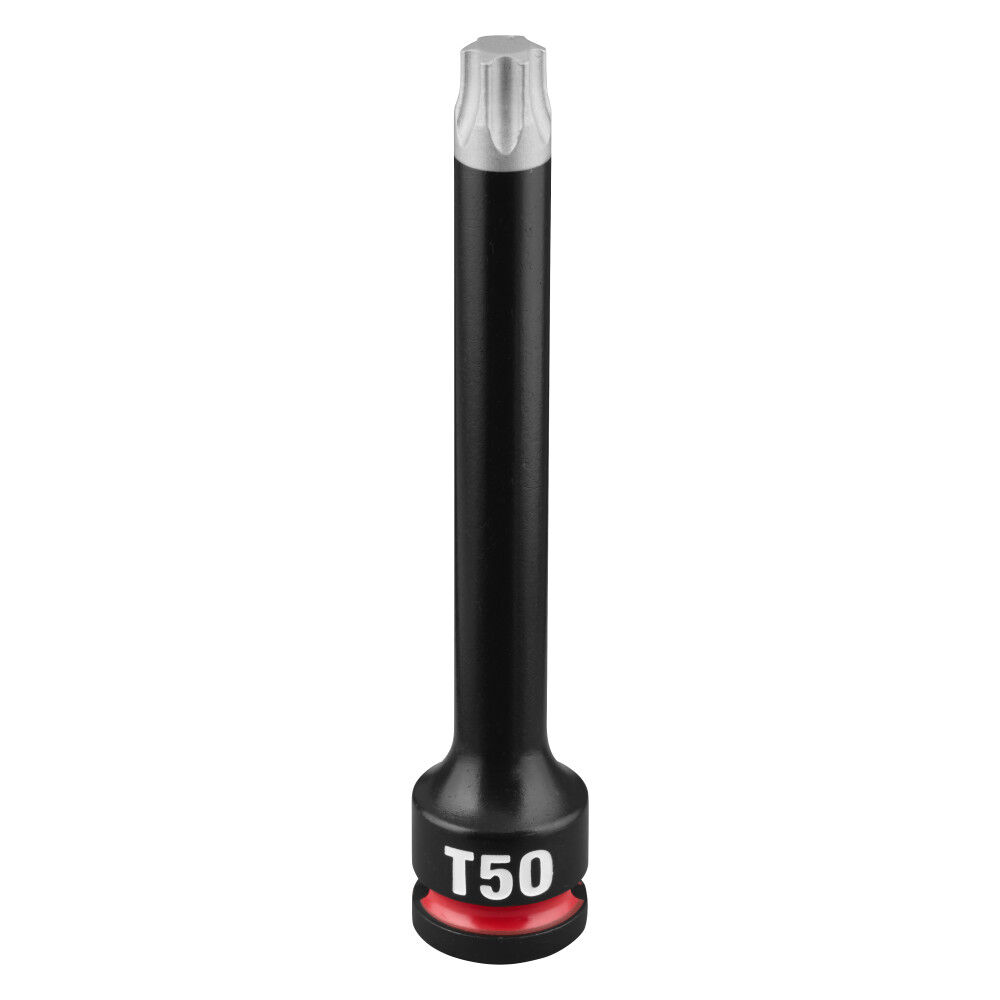 Milwaukee SHOCKWAVE Impact Duty 3/8 Inch Drive 4 Inch Torx T50 Bit Socket - 49-66-7354