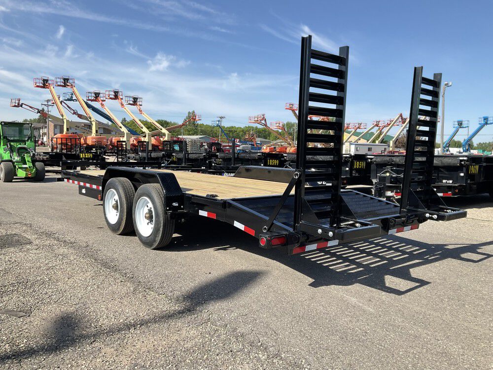 Orangeline Equipment Hauler Trailer 83in x 17 + 3' Cleated Dovetail Super Duty, large image number 12