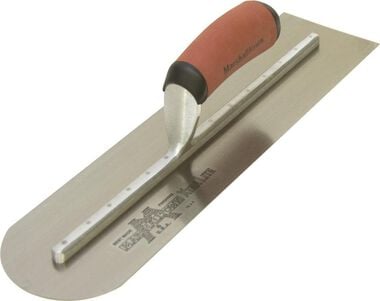 Marshalltown 20 In. x 4 In. Finishing Trowel-Round Front End Curved DuraSoft Handle