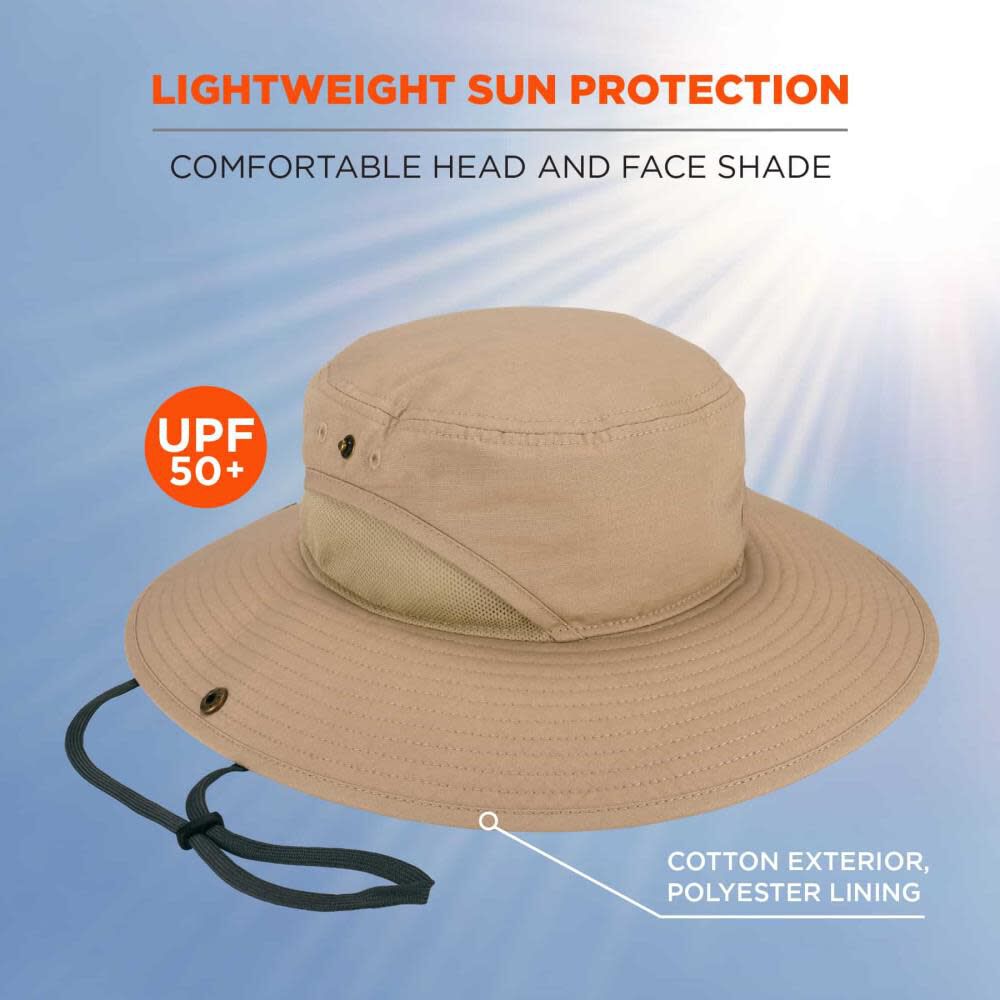 Ergodyne Chill Its 8936 Lightweight Ranger Hat with Mesh Paneling, large image number 2