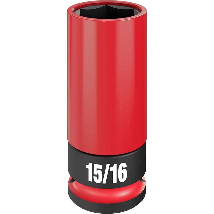 Milwaukee SHOCKWAVE Impact Duty Socket 1/2 Drive 15/16in SAE Lug Nut Wheel, large image number 0