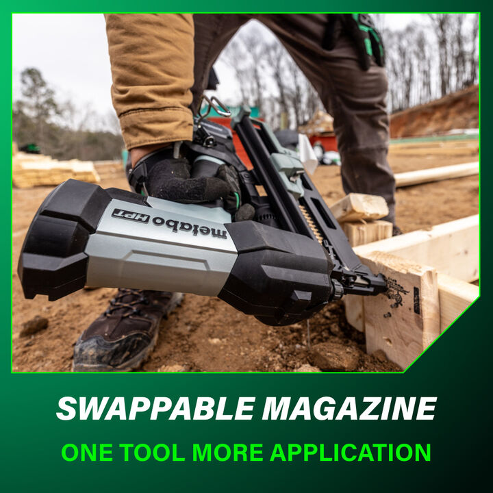 Metabo HPT Cordless Pneumatic 18V Duplex Forming Nailer Kit, large image number 6