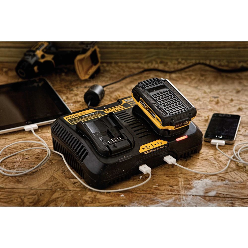 Dewalt 20v new arrivals dual fast charger