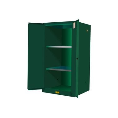 Justrite 60 Gallon Green Steel Manual Close Pesticides Safety Cabinet