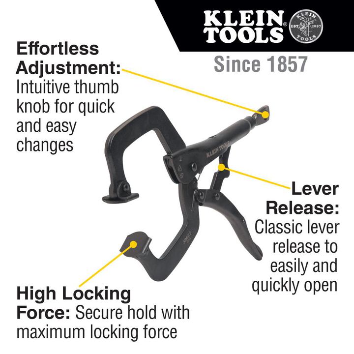 Klein Tools C-Clamp Locking Pliers, 11 Inch, large image number 1