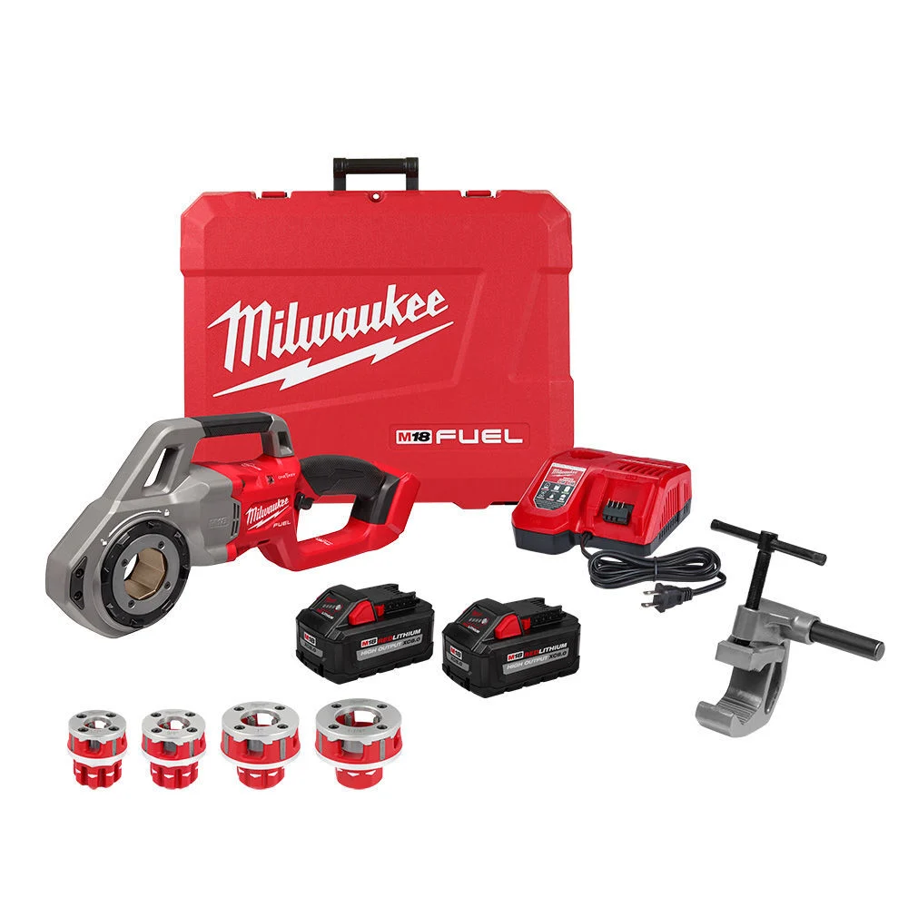 Milwaukee M18 FUEL Compact Pipe Threader ONE KEY with 1/2inch - 1 1/4inch Die Heads, large image number 1
