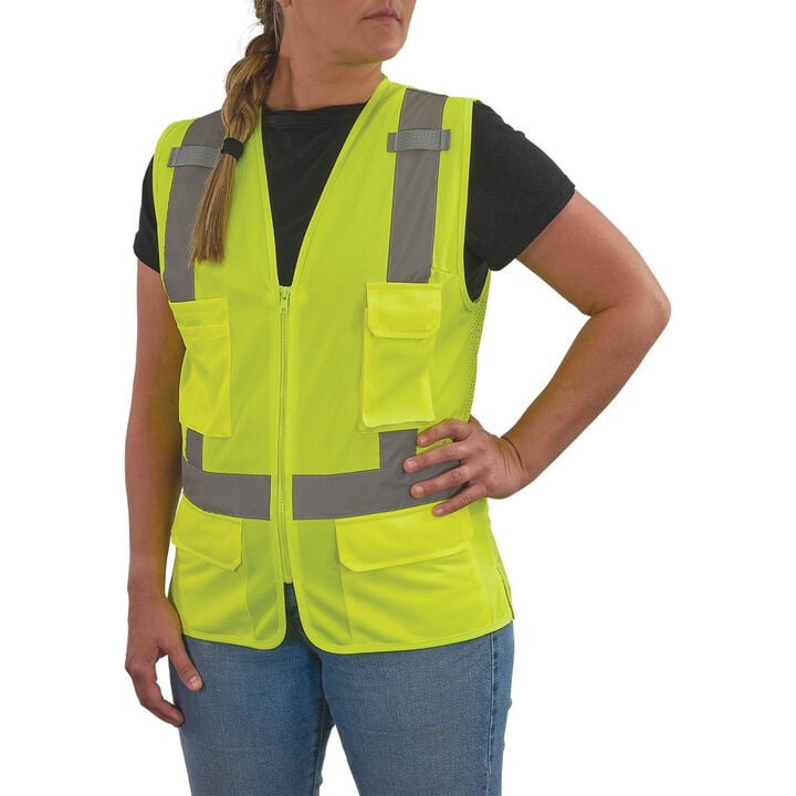 Ergodyne GloWear 8247ZW-S Class 2 Womens Surveyor Vest Hi-Vis Lime