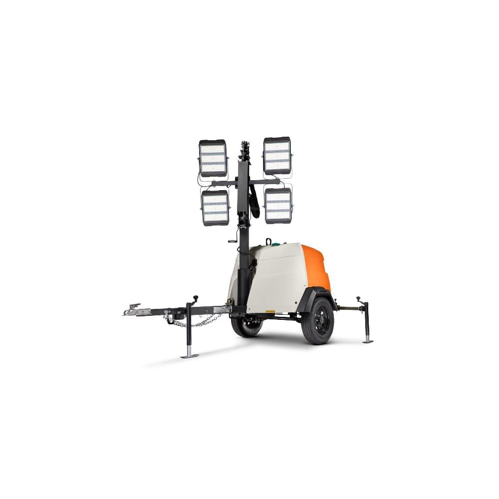 Generac Mobile Products 6kW 23 Ft Vertical Mast Mobile 4 Bulb LED Light Tower with Kubota Diesel Engine, large image number 5