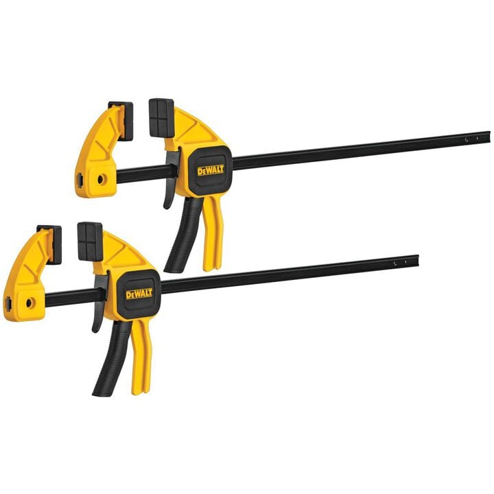 DEWALT 2 pack 12 In. Medium One-Handed Bar Clamps, large image number 1