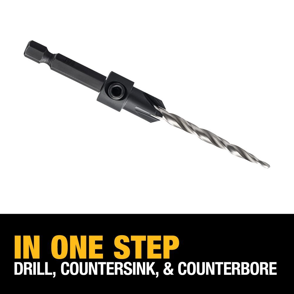 DEWALT #8 Countersink with 11/64 Inch Drill Bit, large image number 2