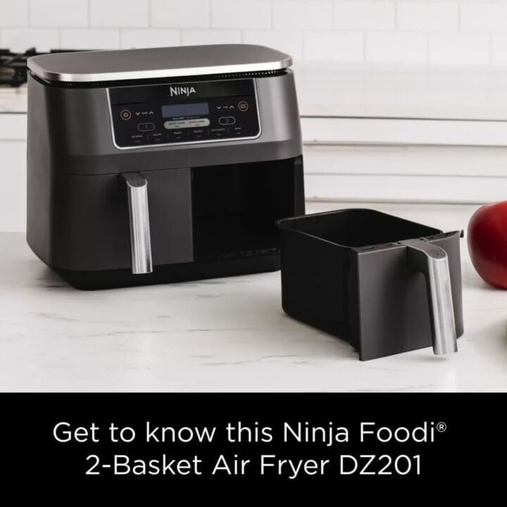 Ninja Foodi 8 Qt 6 in 1 Two Basket Air Fryer with DualZone Dark Grey, large image number 9