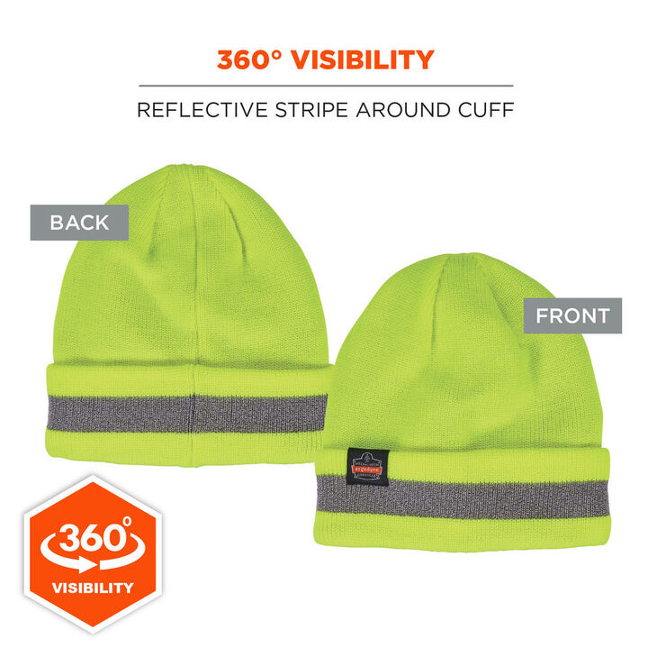 Ergodyne 6803ZI Reflective Beanie with UBCI Lime, large image number 5