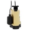 K2 Pumps Thermoplastic Sump Pump 1/3 HP with Piggyback Tethered Switch, small