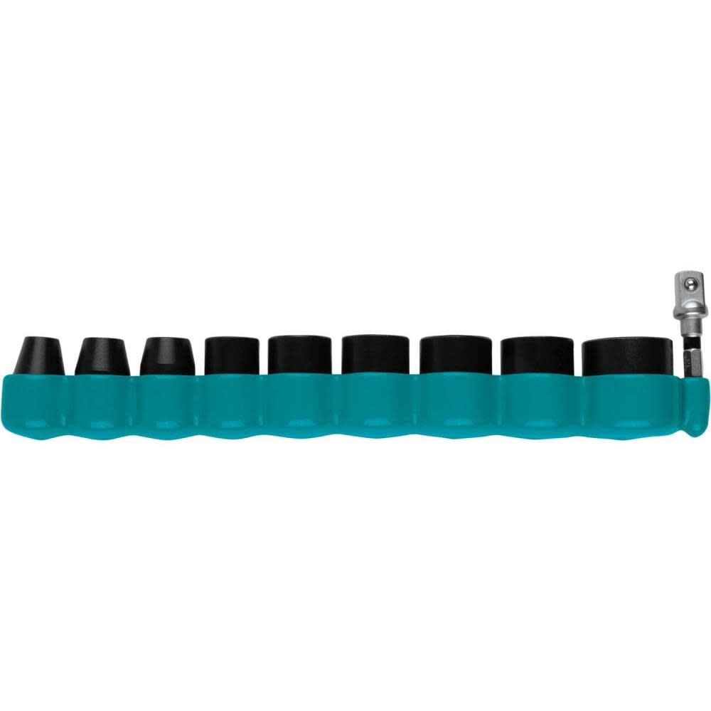 Makita Impact XPS 3/8 Inch SAE Impact Socket Set 10 Piece - E-01672