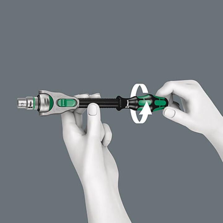 Wera Tools 8000 B SB Zyklop Speed Ratchet with 3/8 Inch Drive, large image number 5