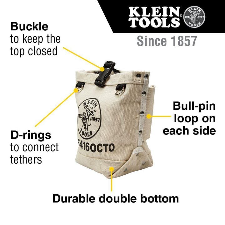 Klein Tools Canvas Bag with Connection Points, large image number 1
