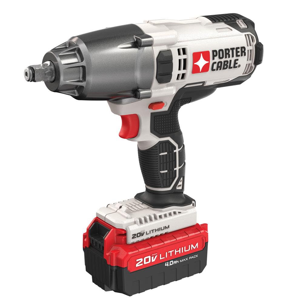Porter Cable 20V 1 2 in Drive Cordless Impact Wrench with Battery Kit PCC740LA Acme Tools