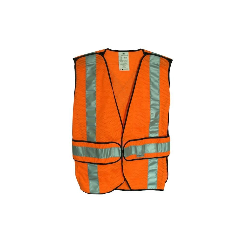 3M Scotchlite Fluorescent Orange Hi Vis Reflective Safety Vest Size Medium – 2467710