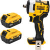 DEWALT 20V MAX 3/8 Inch Impact Wrench Hog Ring Anvil & XR Battery 2 Pack Bundle, small image number 1