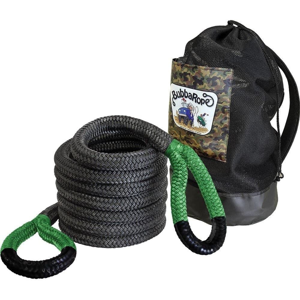 Bubba Rope 1-1/2 Inch x 30 Ft. Green Power Stretch Off-Road Recovery Rope – 176730GRG