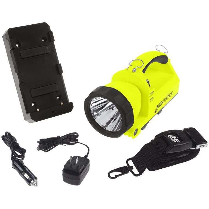 Nightstick Intrinsically-Safe Rechargeable Dual-Light Lantern with Pivoting Head, large image number 3